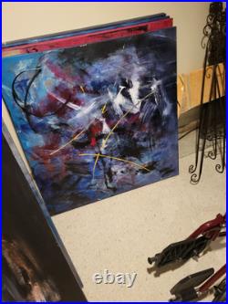 Amazing Abstract Acrylic On Canvas Artwork Large Modern Contemporary