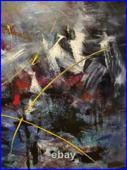 Amazing Abstract Acrylic On Canvas Artwork Large Modern Contemporary