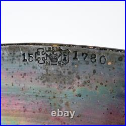 American Folk Art Outsider Art Painted Silverplate Tray Plate Lot of 2 Vintage American Folk Art Outsider Art Painted Silverplate Tray Plate Lot of 2 Vintage