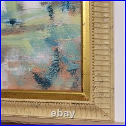 American Folk Art Painting Landscape Blue Ridge Mountain Framed Signed Max Kravt