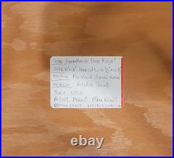 American Folk Art Painting Landscape Blue Ridge Mountain Framed Signed Max Kravt