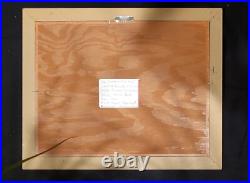 American Folk Art Painting Landscape Blue Ridge Mountain Framed Signed Max Kravt