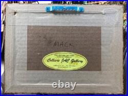 American Folk Artist Rhoda B Stokes (1902-1988) 5x7 Oil Painting Framed