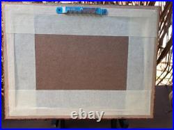 American Folk Artist Rhoda B Stokes (1902-1988) 5x7 Oil Painting Framed