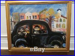 Andrew Turner Oil Painting, African American Folk Art, Signed and Framed