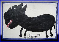 Annie Tolliver Folk Art Painting PEANUT DOG