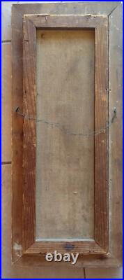 Antique 1800s Primitive American Folk Art Cat Kittens Tree Oil Painting Unsigned
