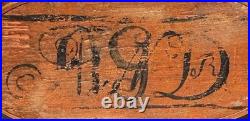 Antique 1840-50's Swedish Folk Art Painted Bentwood Svepask Tine Box