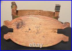 Antique 1840-50's Swedish Folk Art Painted Bentwood Svepask Tine Box