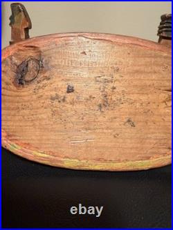 Antique 1840-50's Swedish Folk Art Painted Bentwood Svepask Tine Box