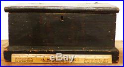 Antique 19th C PA Wooden PAINTED Folk Art BIBLE Document BOX CHEST Dated 1848