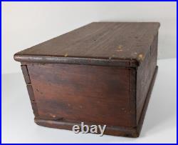Antique 19th Century American Red Painted Document Box Primitive Folk Art Antique 19th Century American Red Painted Document Box Primitive Folk Art