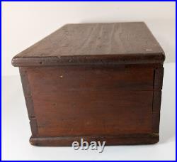 Antique 19th Century American Red Painted Document Box Primitive Folk Art Antique 19th Century American Red Painted Document Box Primitive Folk Art