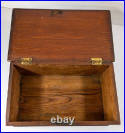 Antique 19th Century American Red Painted Document Box Primitive Folk Art Antique 19th Century American Red Painted Document Box Primitive Folk Art