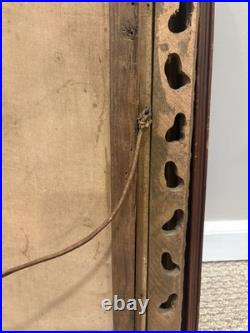 Antique 19th Hand Painted Portrait Man Mutton Chops Folk Art Oil Canvas Frame Antique 19th Hand Painted Portrait Man Mutton Chops Folk Art Oil Canvas Frame