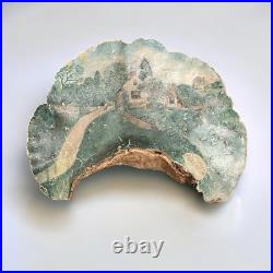 Antique American Folk Art Painting On Wood Mushroom 16 Neversink 1908 New York