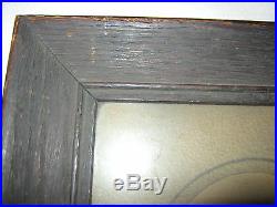 Antique American Folk Art Poet Mission Oak Urn Photo Picture Painting Wall Frame