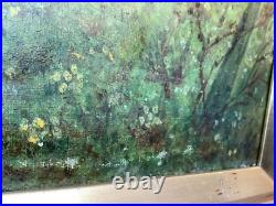 Antique British English Landscape Painting Family Hunt Folk Art 21.5 x 15 Antique British English Landscape Painting Family Hunt Folk Art 21.5 x 15