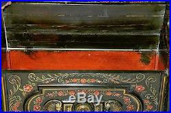 Antique Dutch Bench with Original Paint European Folk Art