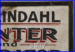 Antique Early 20thC Hand Painted Folk Art Sign, Painter & Decorator, No Reserve