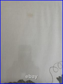 Antique Folk Art Signed Theorem Painting By Ruth S Szalasny 25x 32