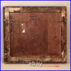 Antique French School Painting Children Playing Student Classroom Genre Folk Art