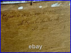 Antique Jesus Christ Oil Painting Original Signed 1932
