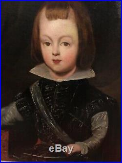 Antique Museum Quality Folk Art Portrait Painting of Young Noble Boy