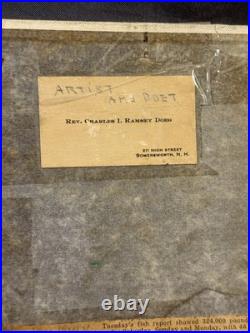 Antique Nautical Folk Art Painting Provincetown Cape Cod Signed Charles Doeg