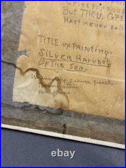 Antique Nautical Folk Art Painting Provincetown Cape Cod Signed Charles Doeg Antique Nautical Folk Art Painting Provincetown Cape Cod Signed Charles Doeg