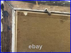 Antique Oil Painting Floral Still Life Signed Ornate Gold Frame 28 x 24