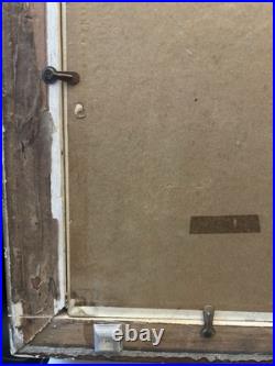 Antique Oil Painting Floral Still Life Signed Ornate Gold Frame 28 x 24