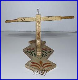 Antique PENNSYLVANIA AMERICAN FOLK ART WALL HANGER BIRDS CARVED & PAINTED WOOD