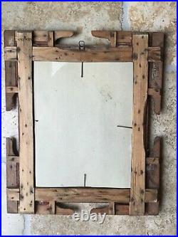 Antique Tramp Art/Folk Art picture frame Excellent Workmanship
