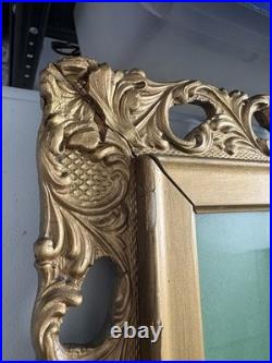 Antique Victorian Portrait Charcoal on Paper Laid on Canvas c1870s Framed