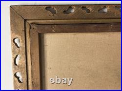 Antique Victorian Portrait Charcoal on Paper Laid on Canvas c1870s Framed