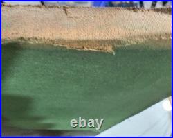 Antique Victorian Portrait Charcoal on Paper Laid on Canvas c1870s Framed