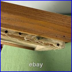 Antique Wooded Cabin Oil Painting Framed 21x17 Folk Art