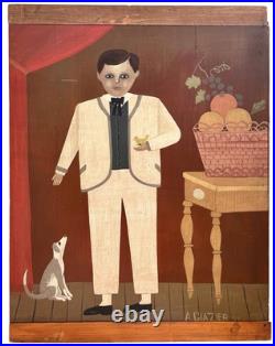 Arthur Glazier Folk Art Painting