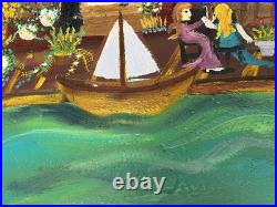 Artist Allison Merriweatherlarge 24 width X38 length(Colorful Village)