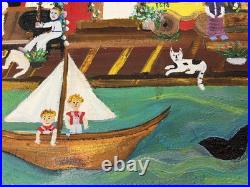 Artist Allison Merriweatherlarge 24 width X38 length(Colorful Village)