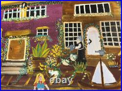 Artist Allison Merriweatherlarge 24 width X38 length(Colorful Village)