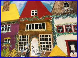 Artist Allison Merriweatherlarge 24 width X38 length(Colorful Village)