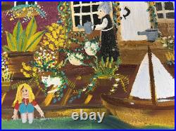 Artist Allison Merriweatherlarge 24 width X38 length(Colorful Village)