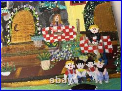 Artist Allison Merriweatherlarge 24 width X38 length(Colorful Village)