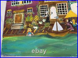 Artist Allison Merriweatherlarge 24 width X38 length(Colorful Village)
