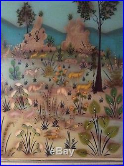 Arturo Alcala Oil Painting Large Masterful Mexican Primitive Folk Art Noah