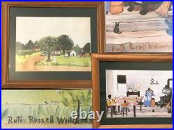 Auction Lot- (4 Piece) African American Oil Paintings & Art Auction Lot- (4 Piece) African American Oil Paintings & Art