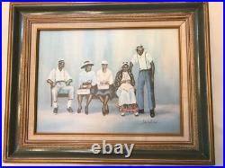 Auction Lot- (4 Piece) African American Oil Paintings & Art Auction Lot- (4 Piece) African American Oil Paintings & Art
