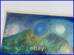 Aurelio Pescina Mexican Town Celebration Painting, Night Fireworks at Castillo Aurelio Pescina Mexican Town Celebration Painting, Night Fireworks at Castillo